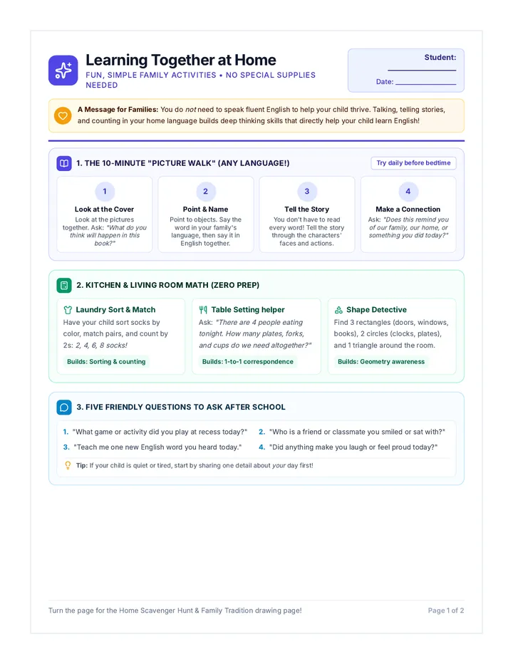 Home Learning Activity Pack