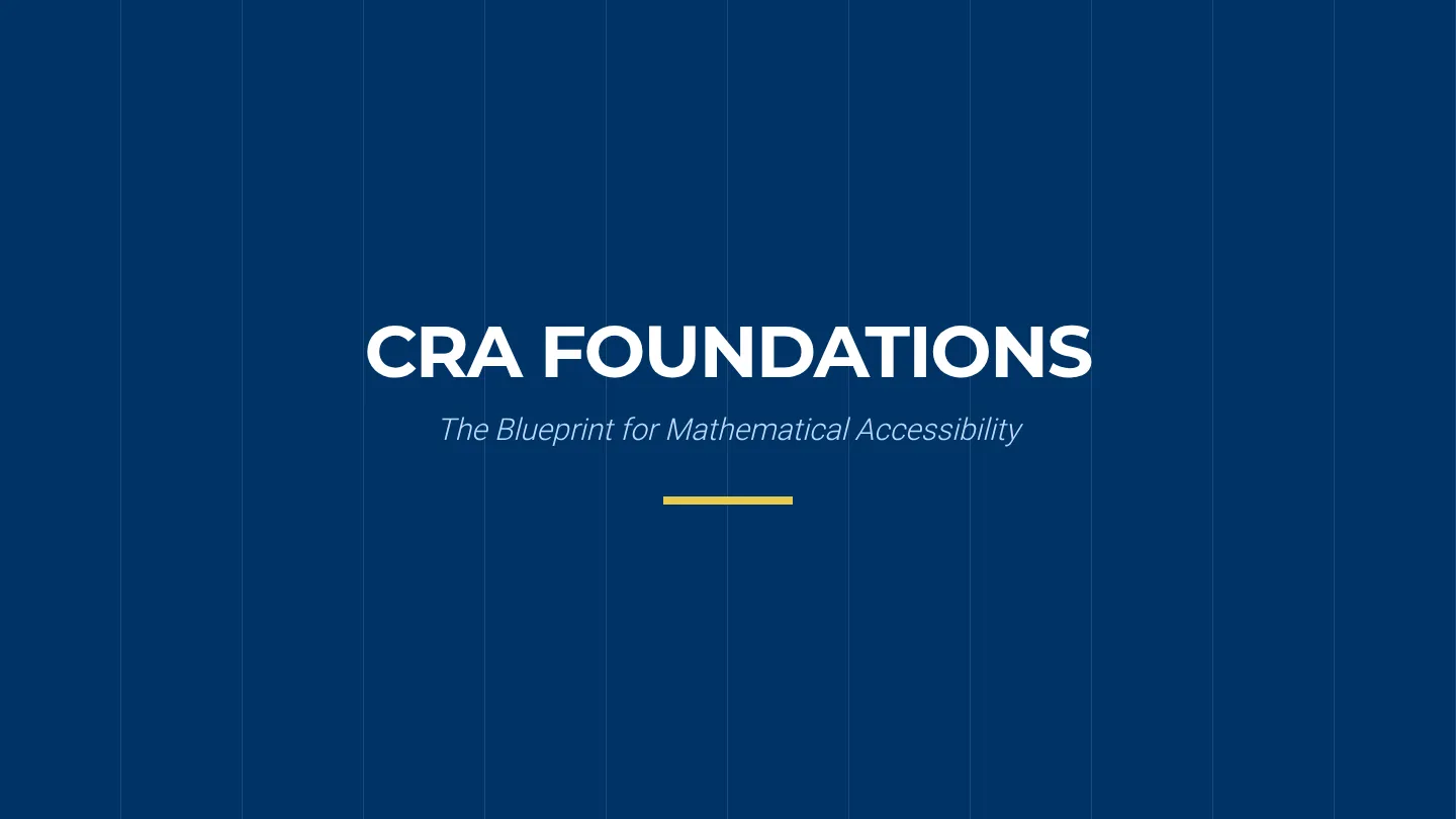 CRA Foundations Slides
