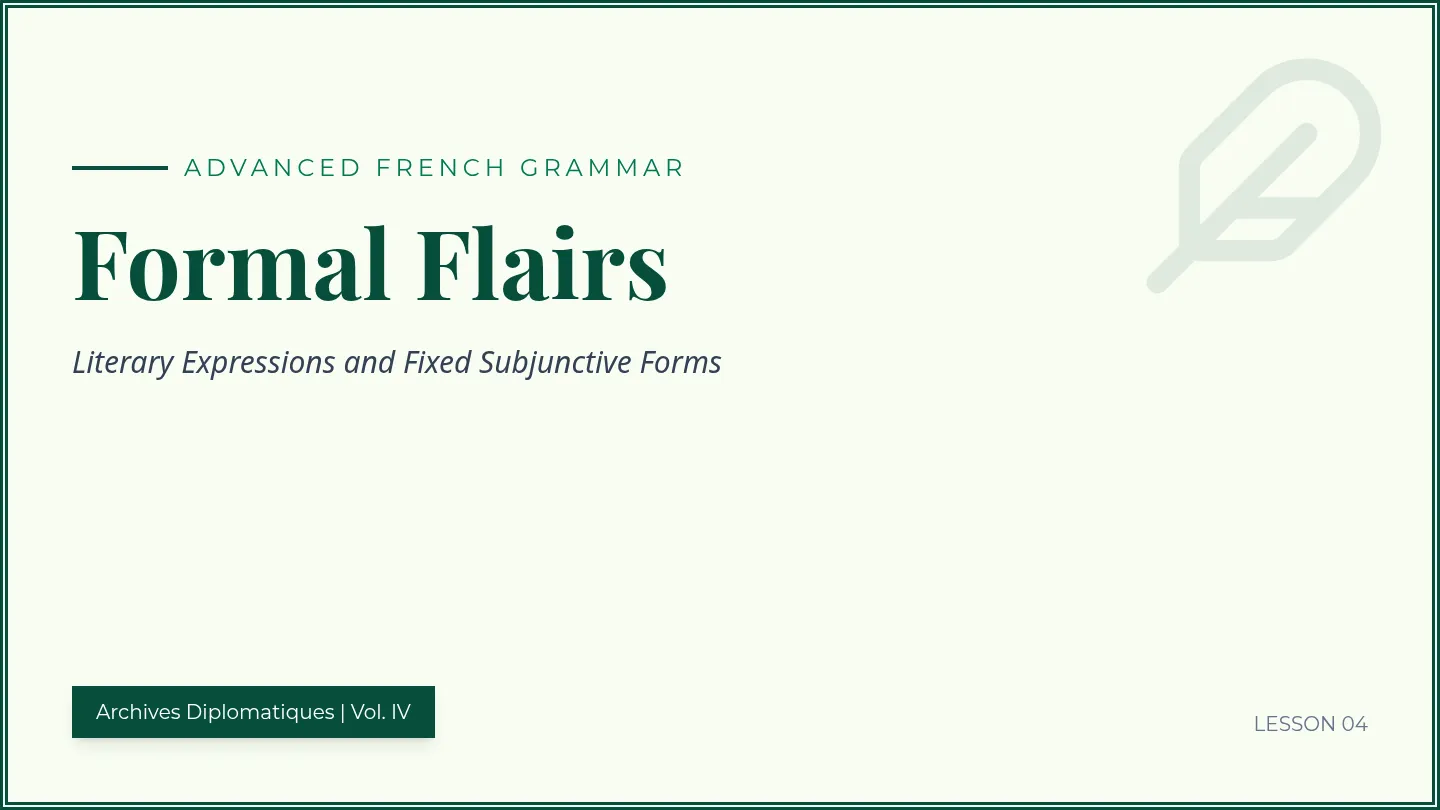 Formal Flairs Slides