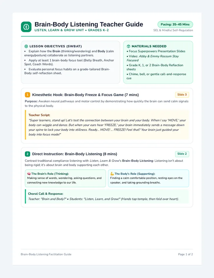 Focus Superpowers Teacher Guide