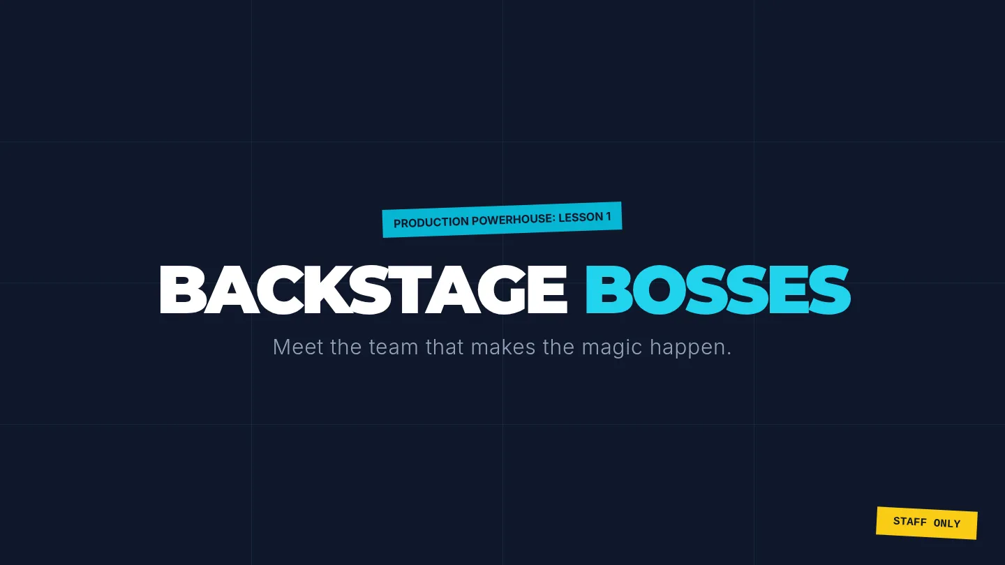Backstage Bosses Slides
