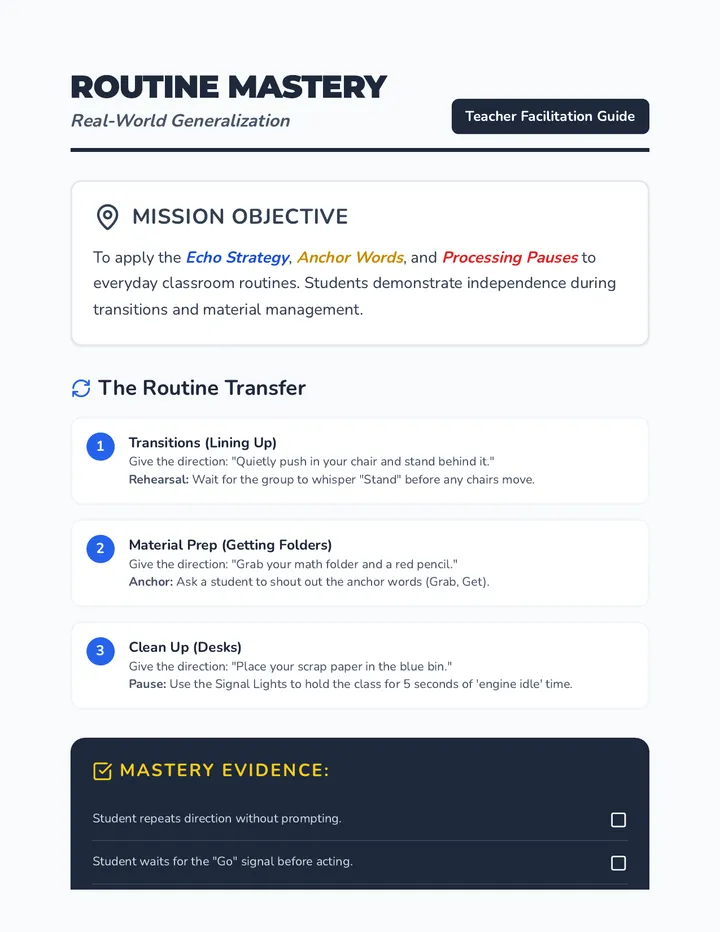 Routine Mastery Guide