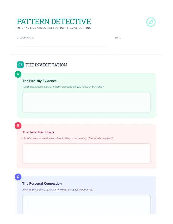 Pattern Detective Worksheet