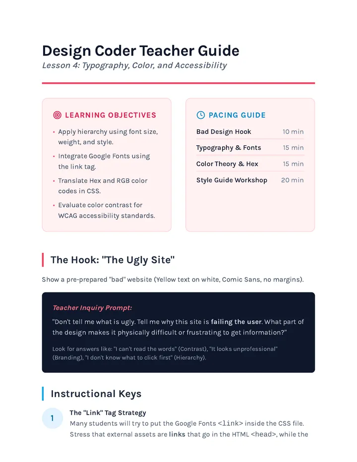 Design Theory Teacher Guide