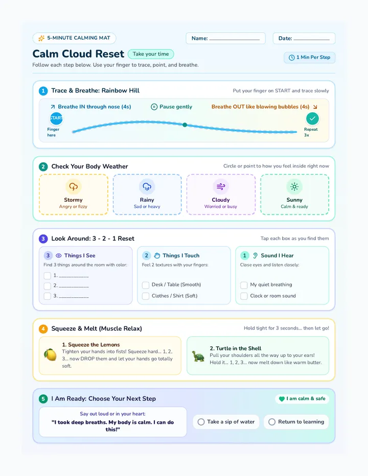 Calm Cloud Reset Activity