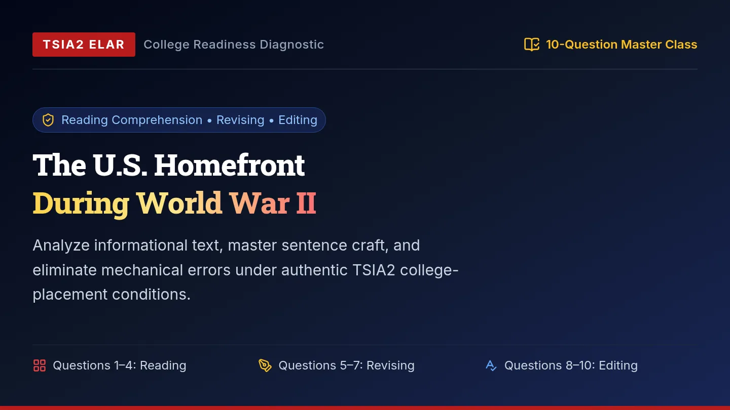 Homefront TSIA2 Challenge Slides