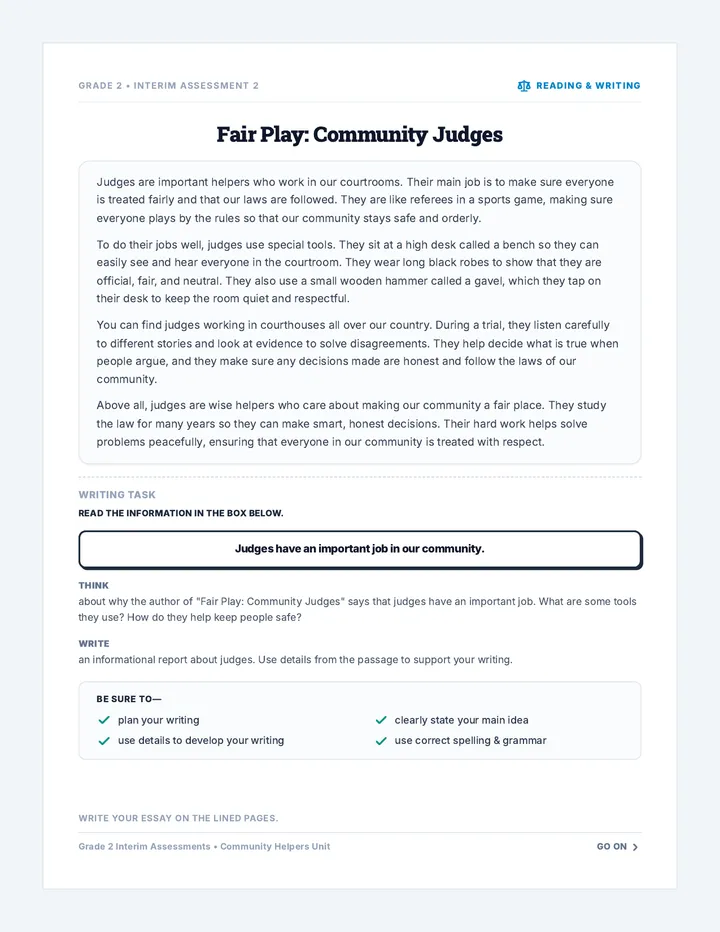 Justice Judges Assessment
