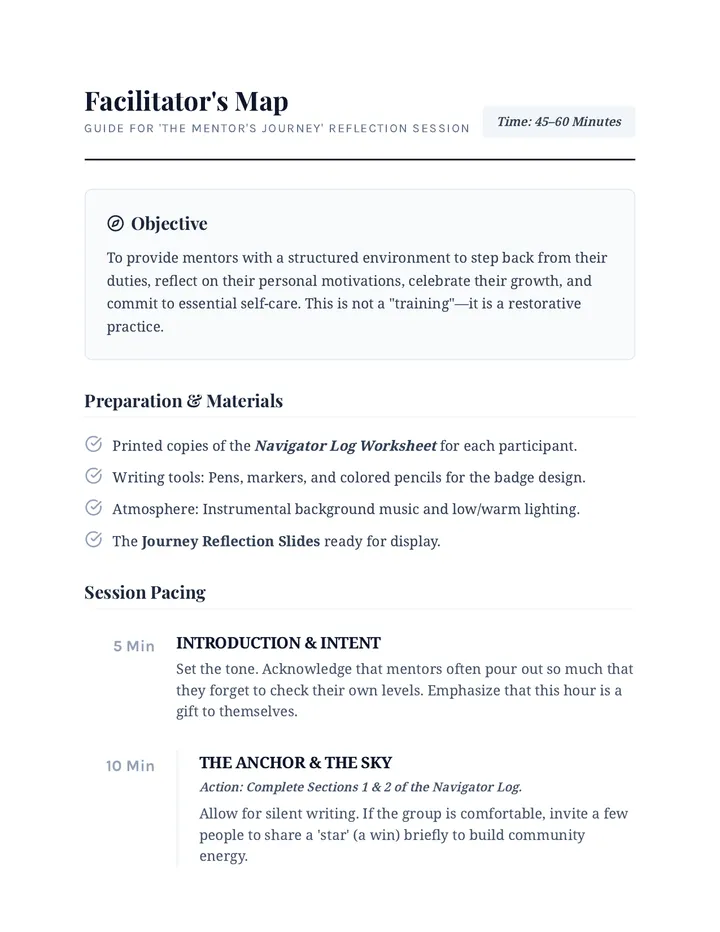 Session Facilitator Guide