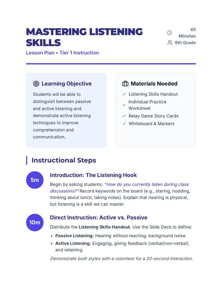 Mastering Listening Skills • Lesson • Lenny.com