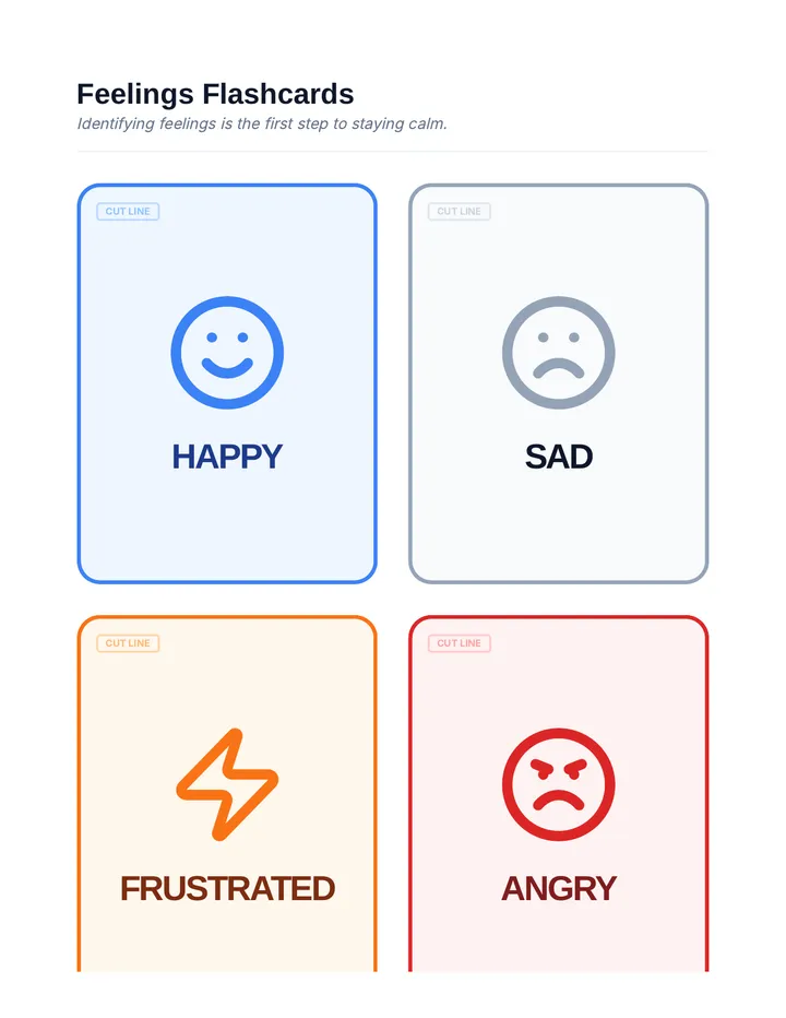 Feelings Flashcards Activity