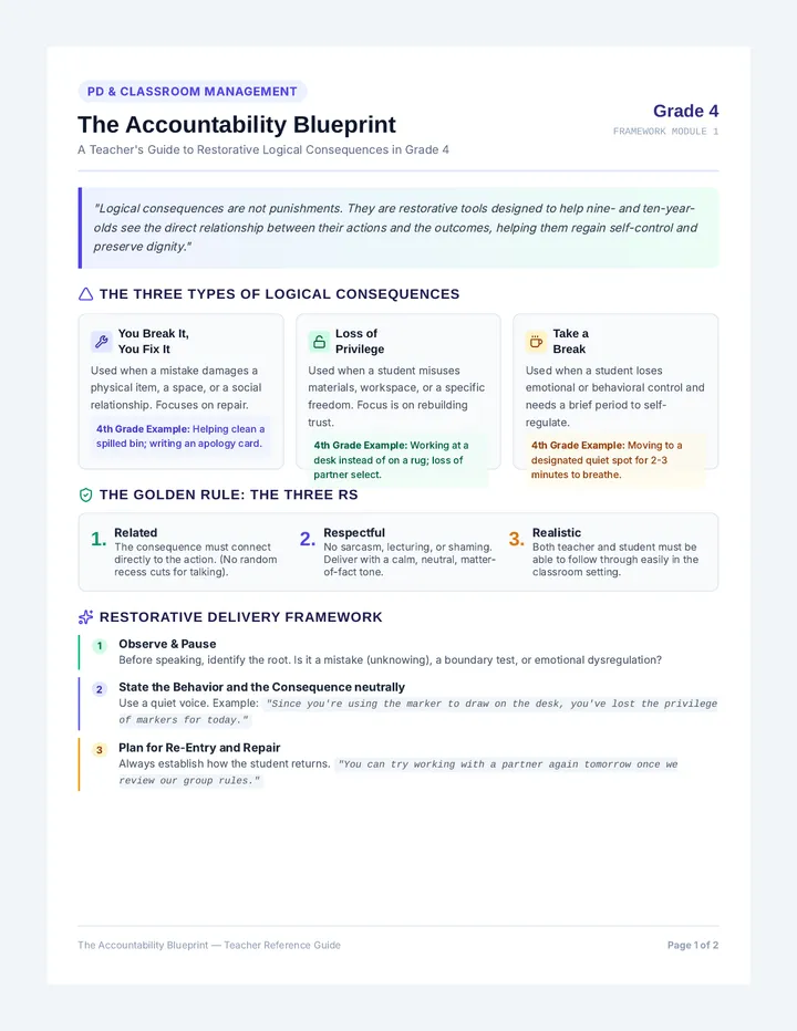 Accountability Blueprint Teacher Guide
