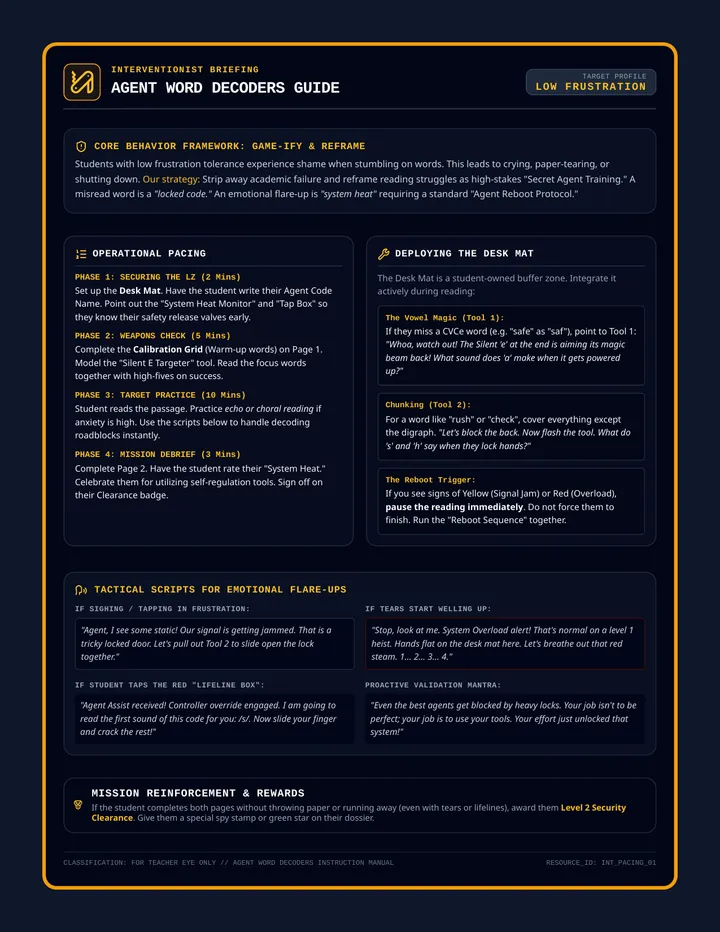 Agent Briefing Guide