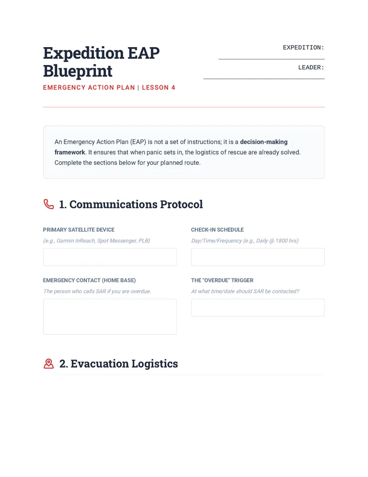 EAP Blueprint Worksheet
