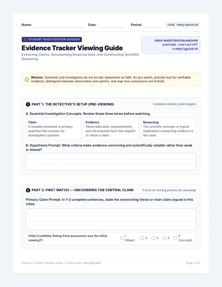 Evidence Tracker Viewing Guide