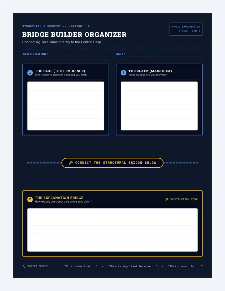 Bridge Builder Graphic Organizer
