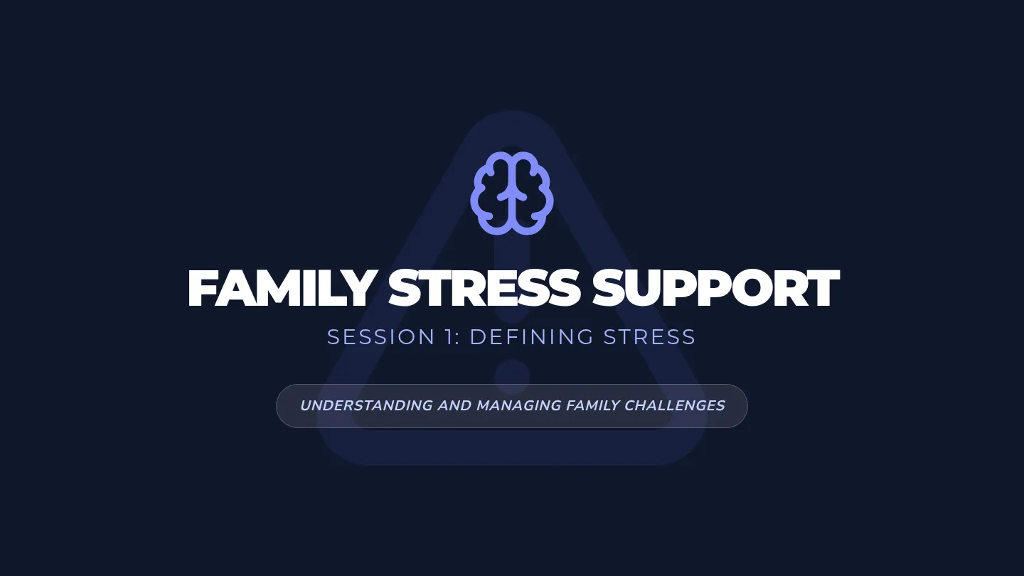 Family Stress Intro Slides