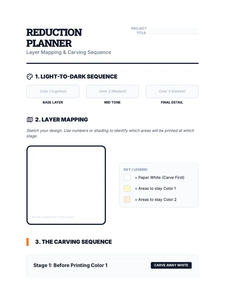 Reduction Planner Worksheet
