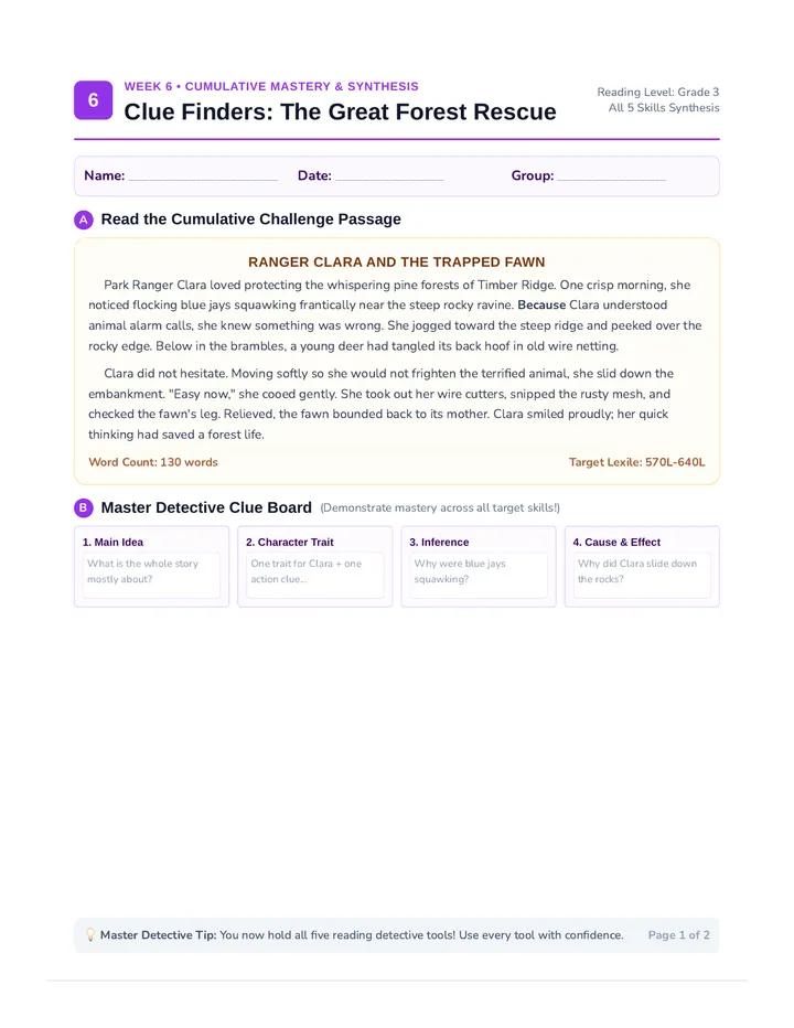 Mastery Quest Student Packet