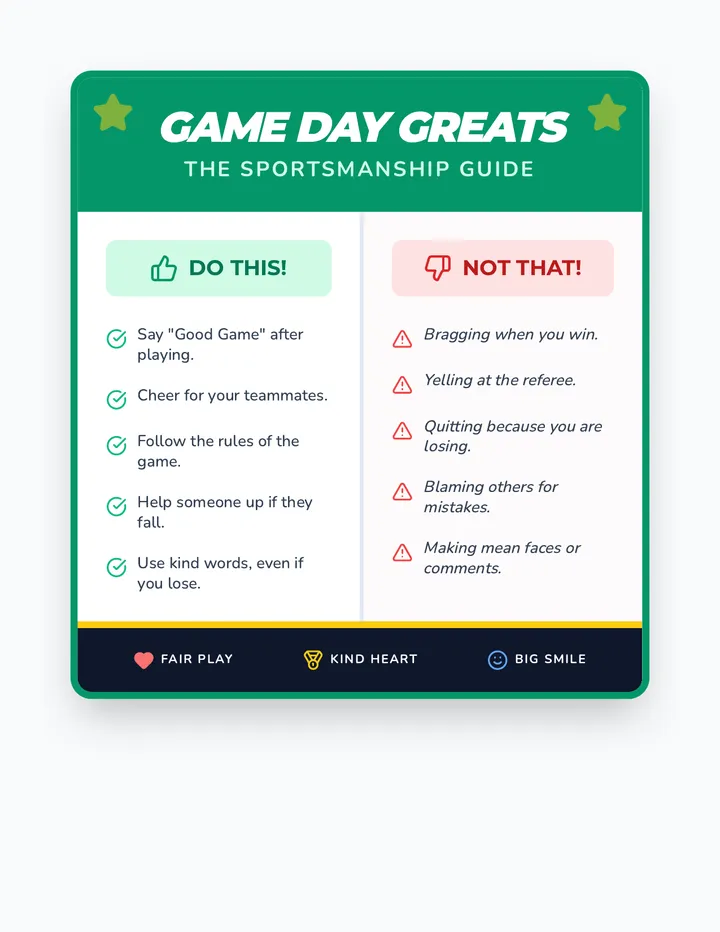 Game Day Greats Anchor Chart