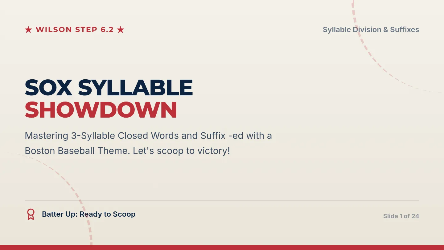 Red Sox Syllable Slides
