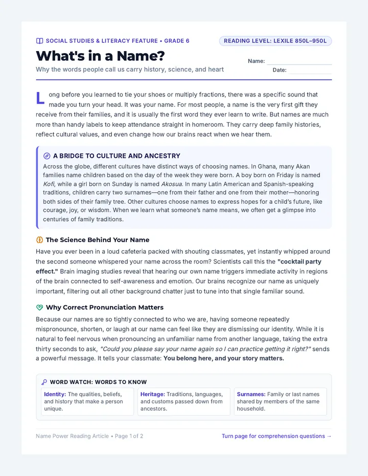 Name Power Article