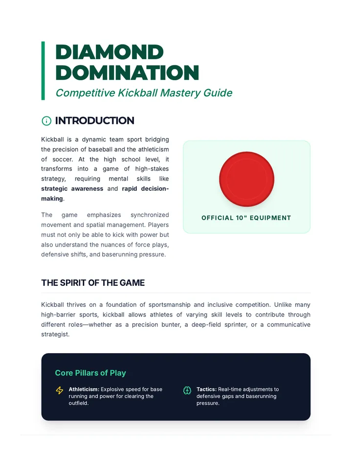 Kickball Pro Field Guide