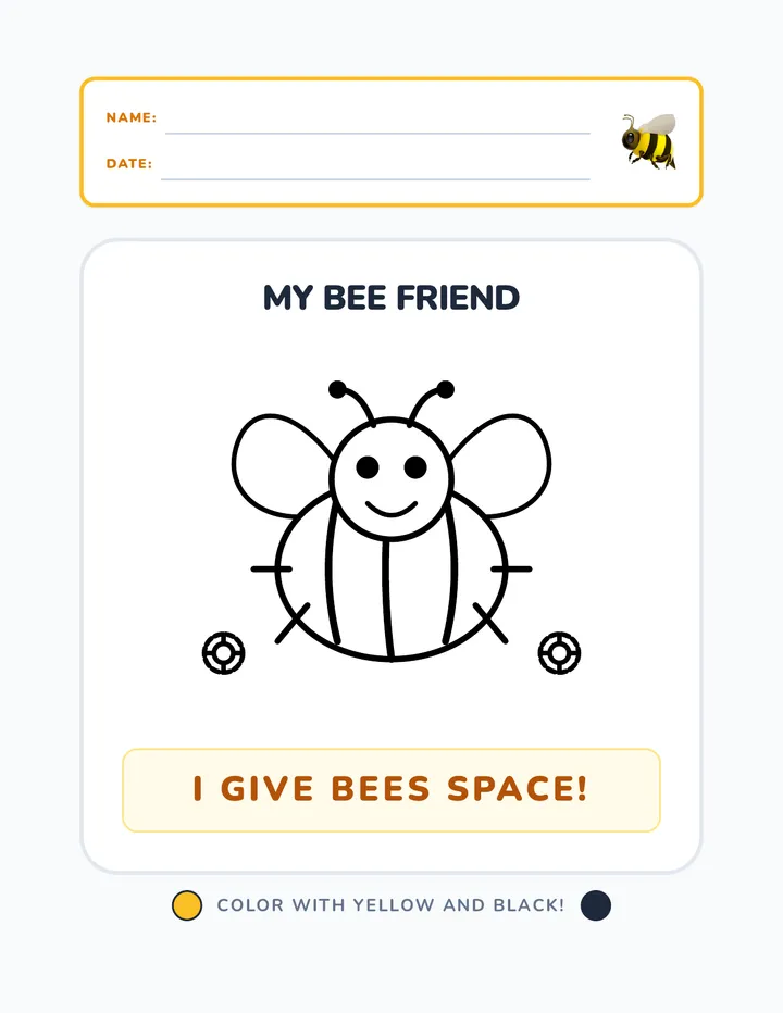 Bee Friend Worksheet