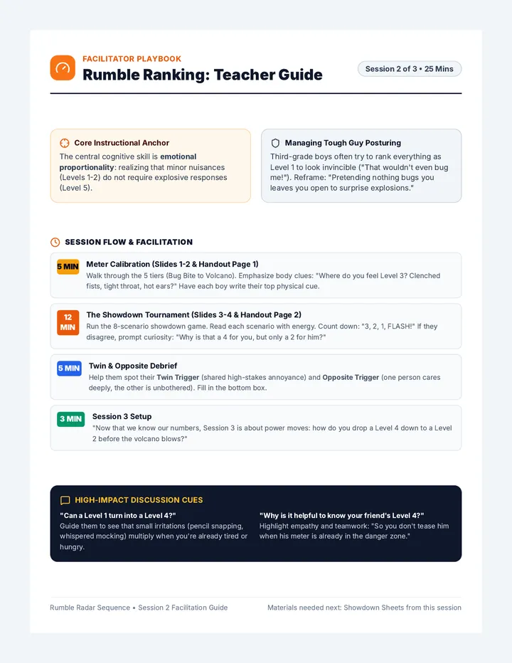 Rumble Ranking Teacher Guide