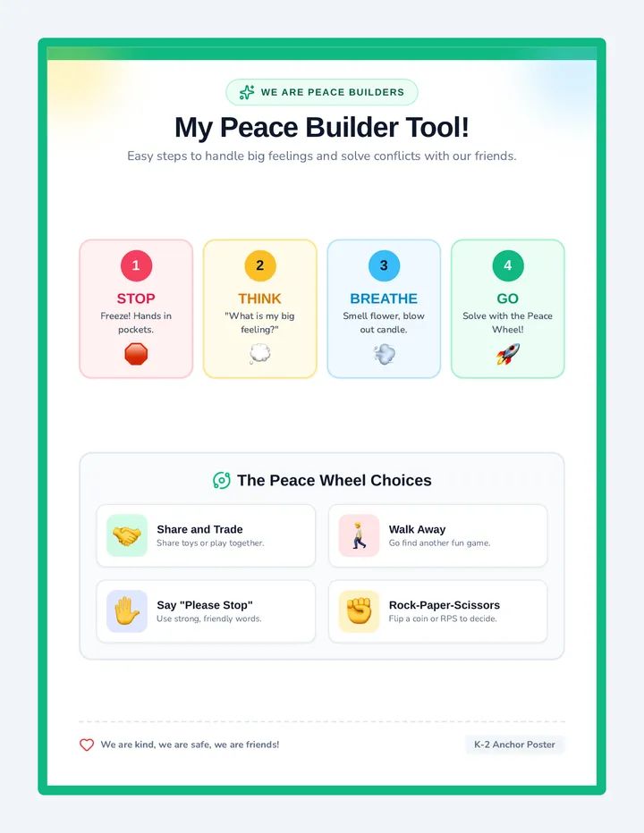 Little Peacebuilders Classroom Tools