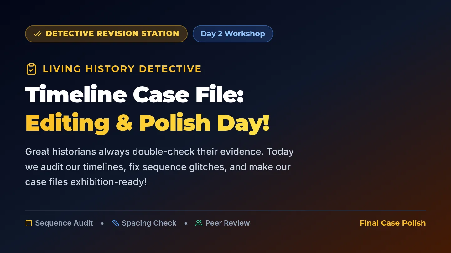 Timeline Editing Workshop Slides