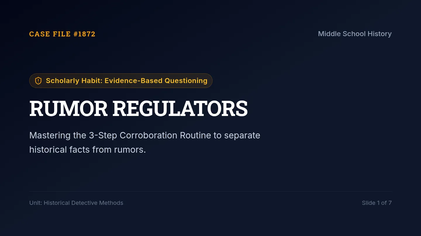 Rumor Regulators Slides