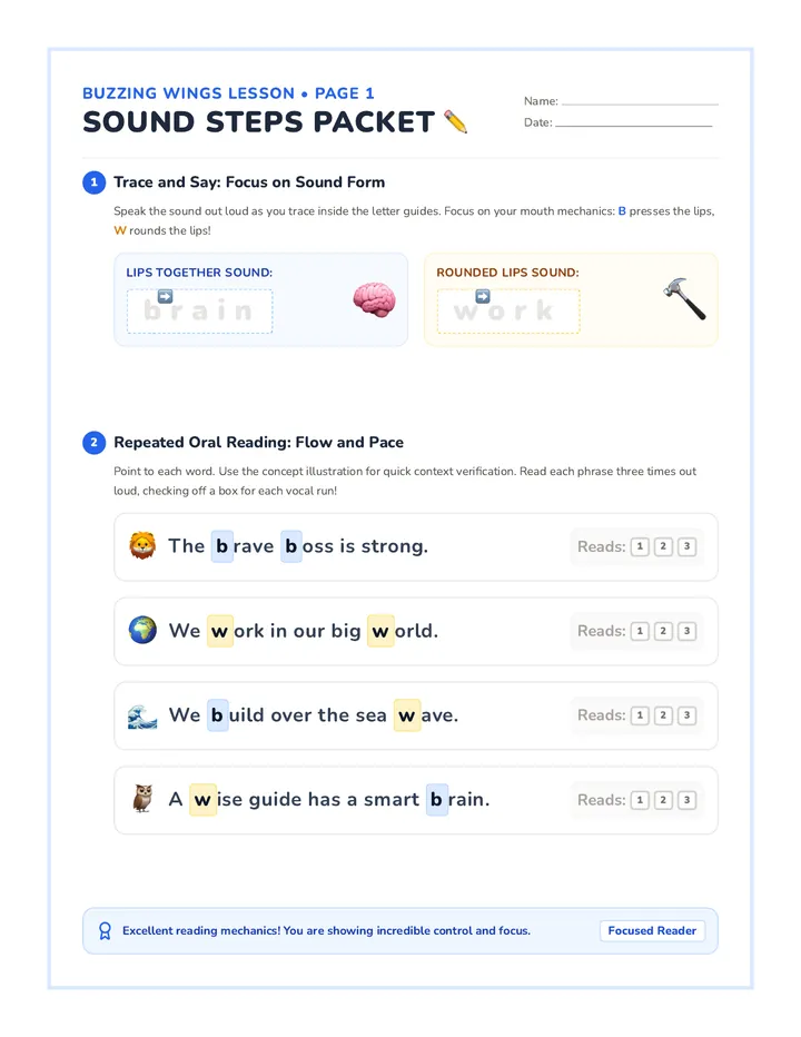 Sound Steps Activity Packet
