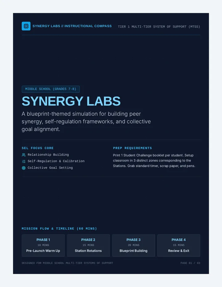 Synergy Labs Teacher Guide