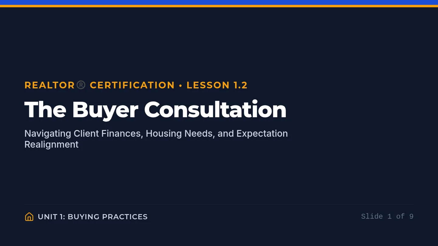 Buyer Consultation Slides