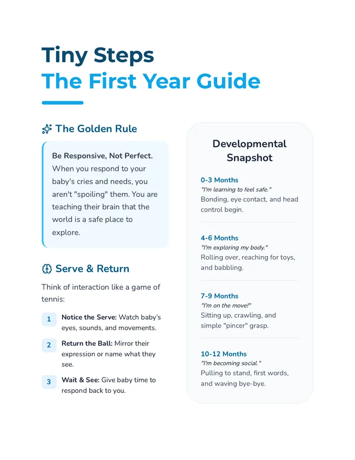 Infant Care Handout Parent Guide