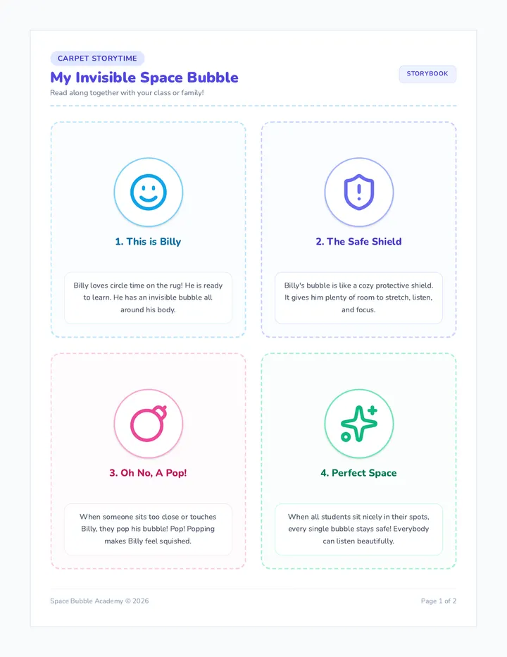Space Bubble Storybook