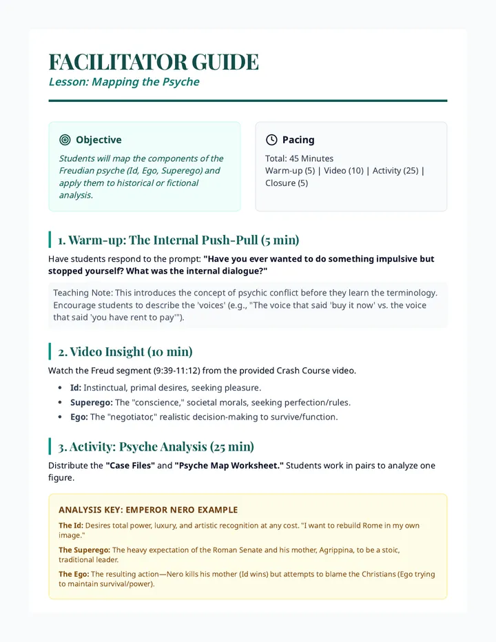 Psyche Facilitator Guide