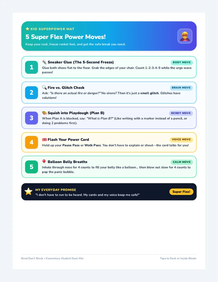 Flexibility Power Moves Handout