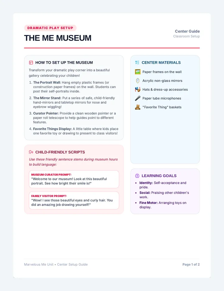 Me Museum Play Guide
