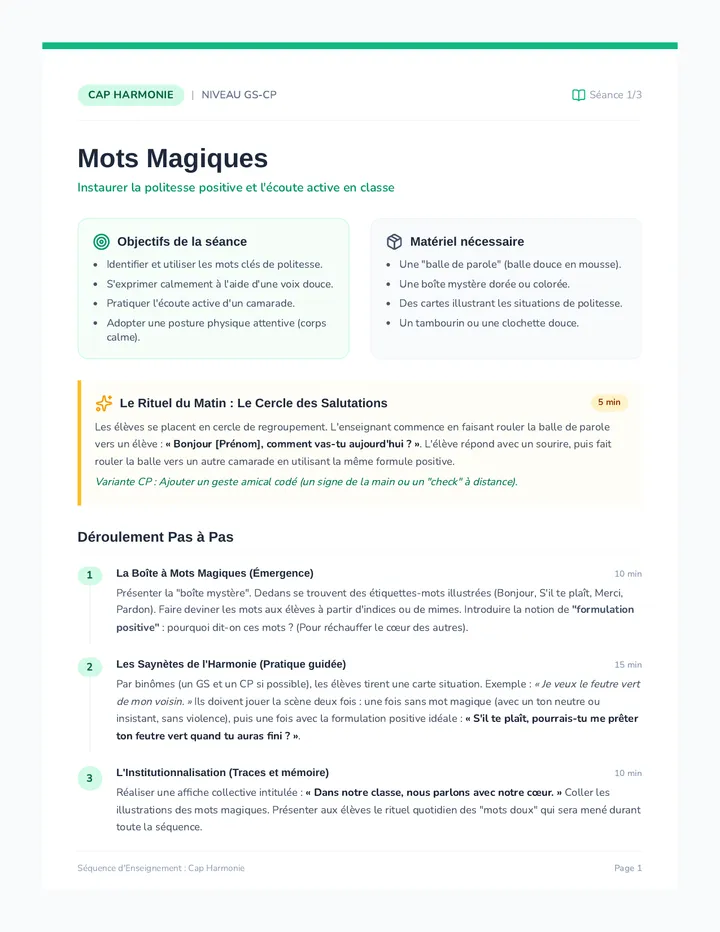 Mots Magiques Guide Enseignant