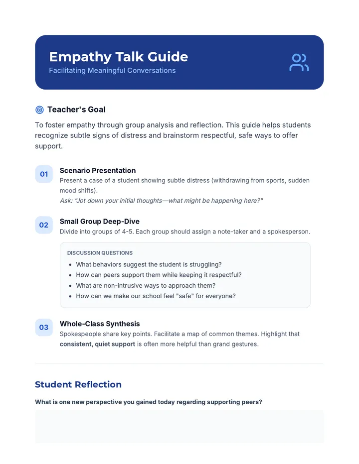 Empathy Talk Guide