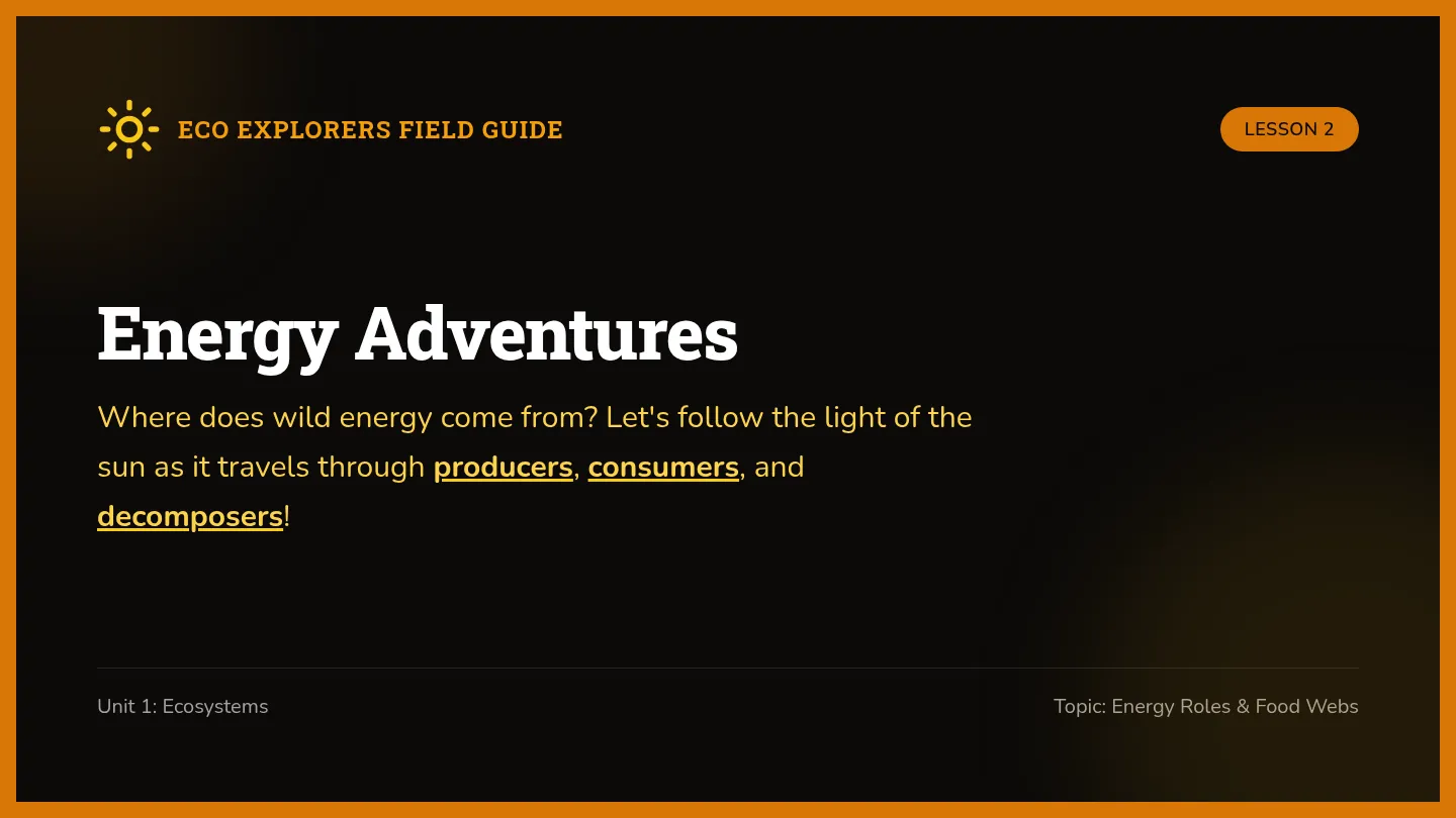Energy Adventures Slides