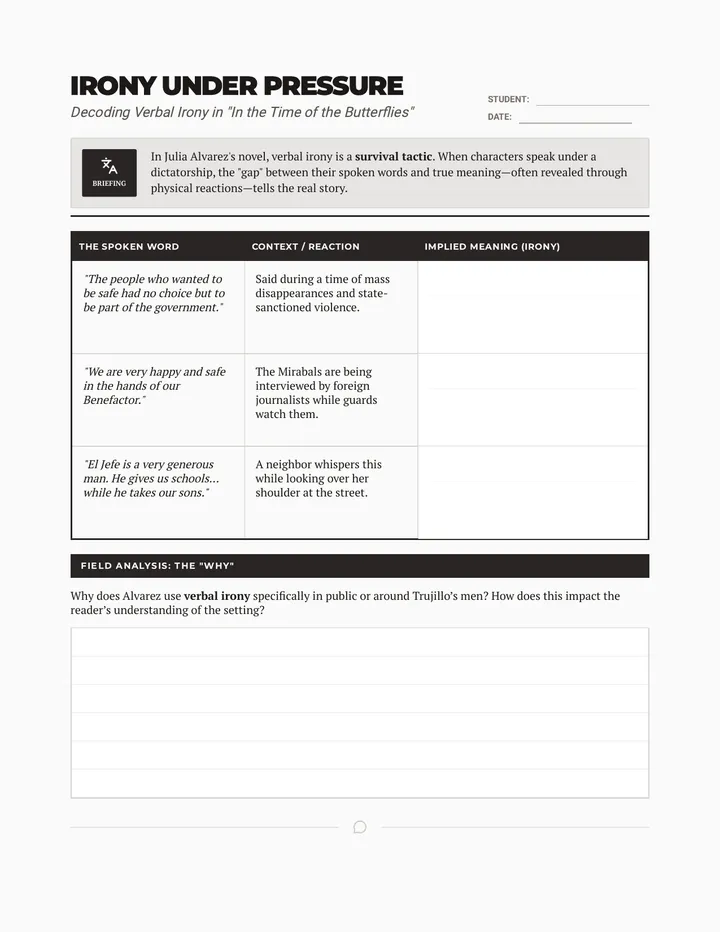 Butterfly Whispers Worksheet