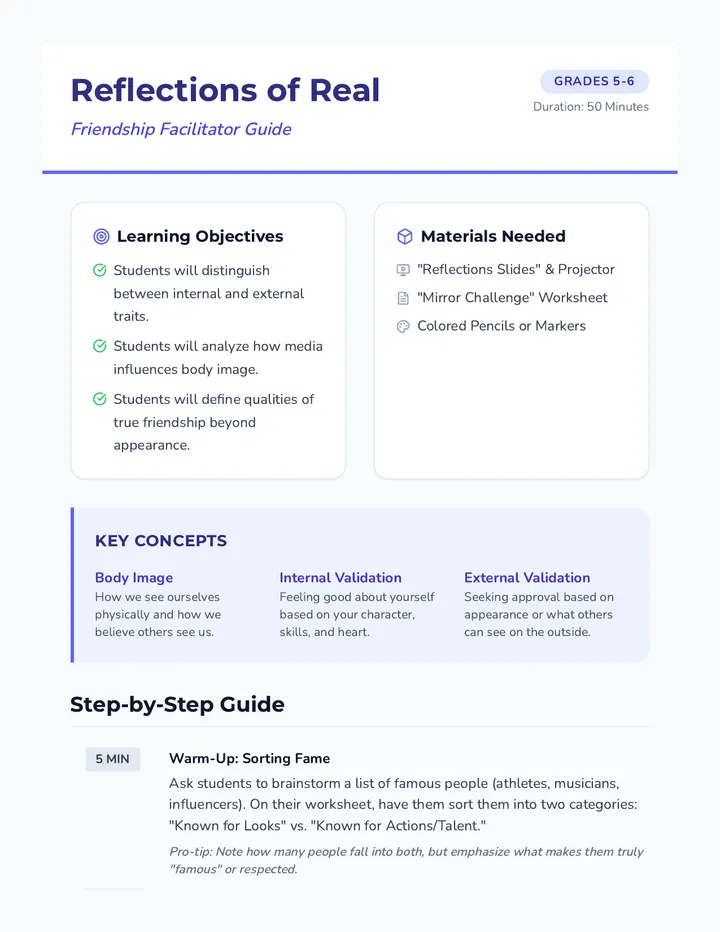 Friendship Facilitator Guide