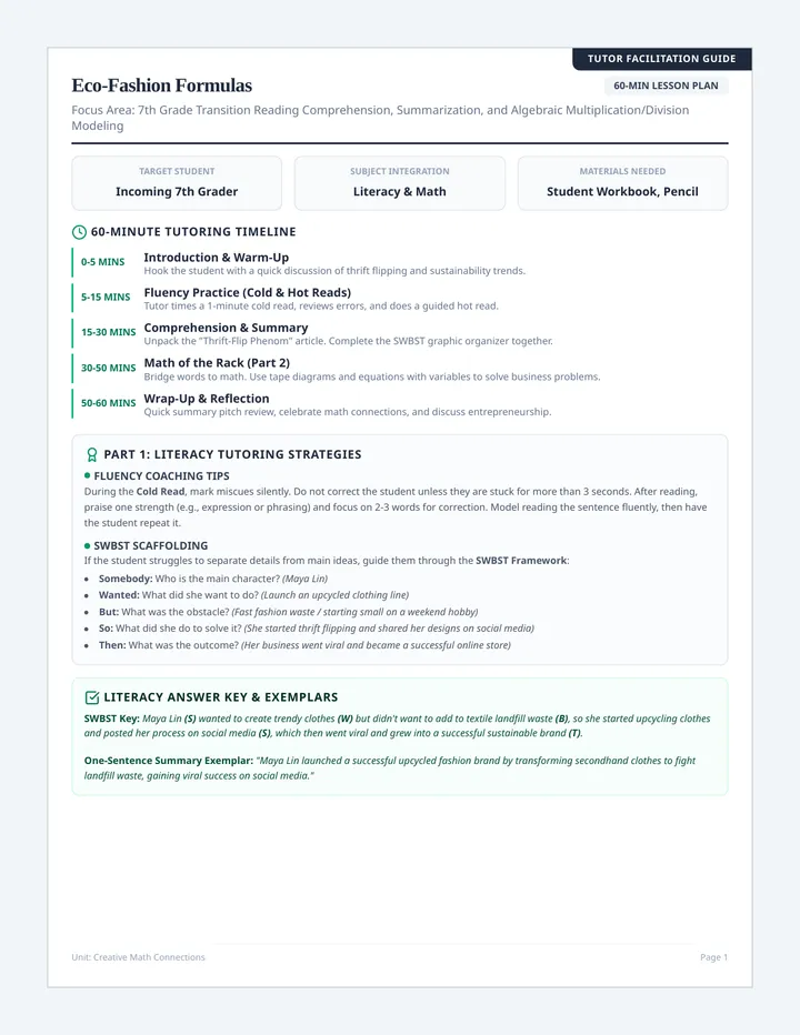 Eco Fashion Tutor Guide