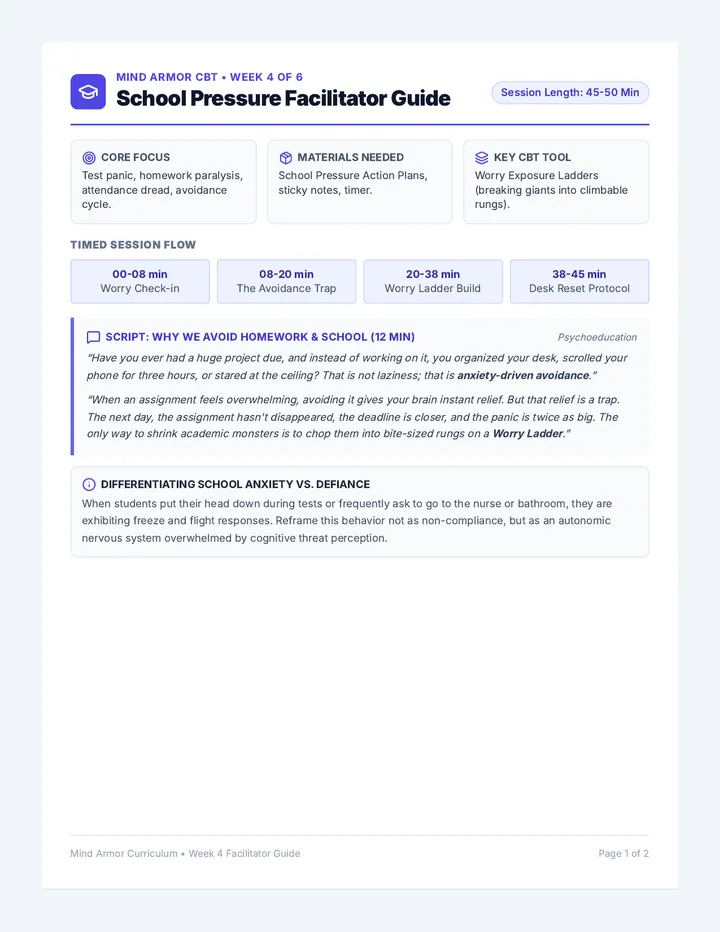 School Pressure Facilitator Guide