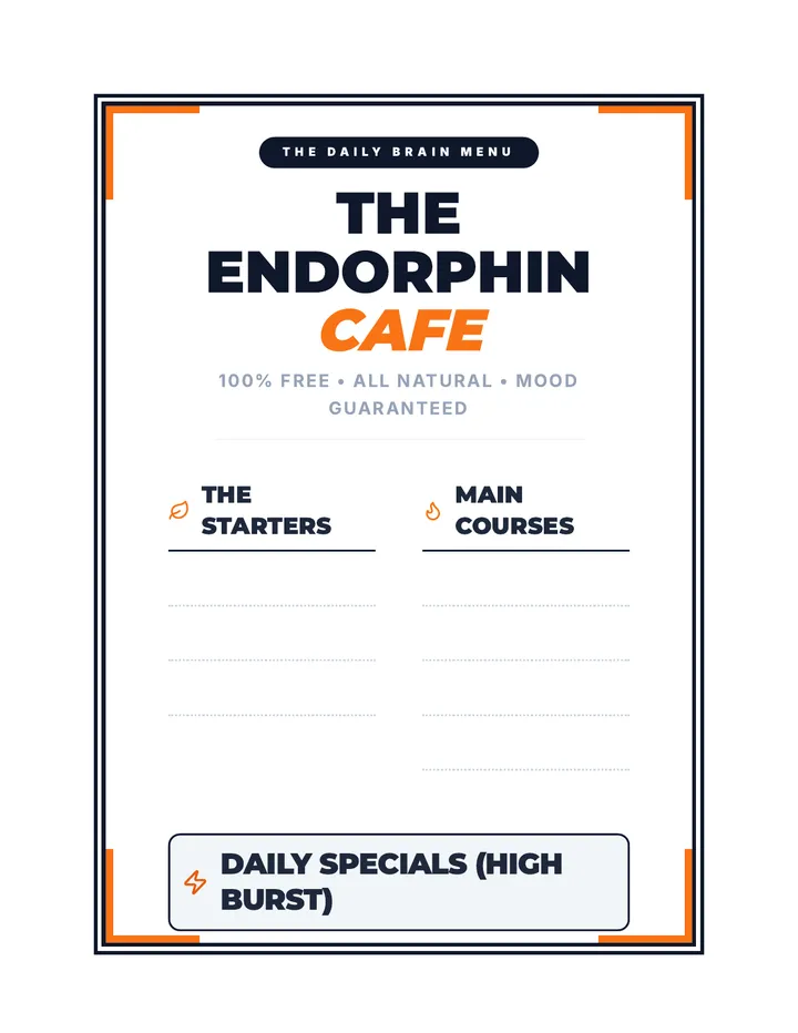 Endorphin Menu Poster Template