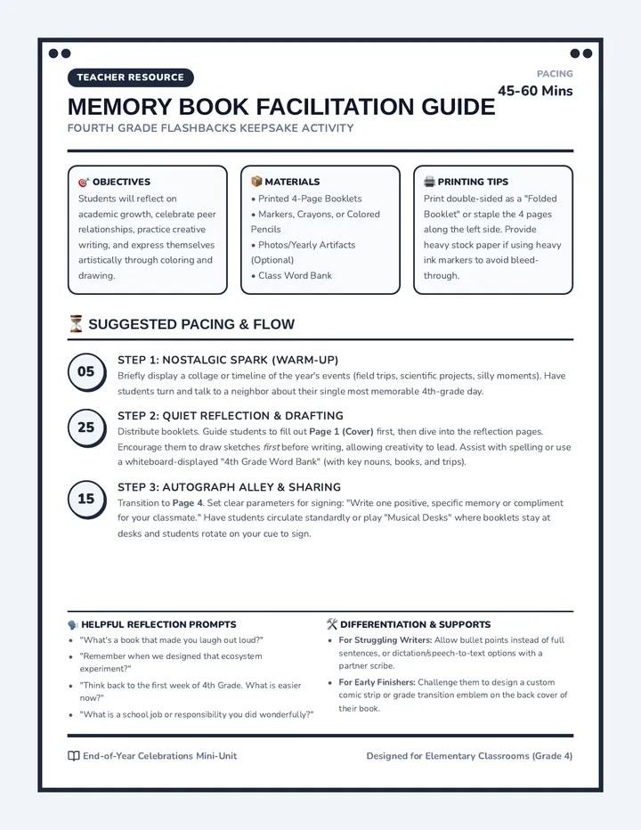 Memory Book Facilitation Guide