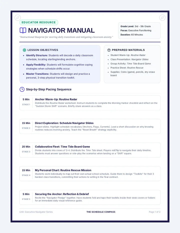 Navigator Manual Teacher Guide