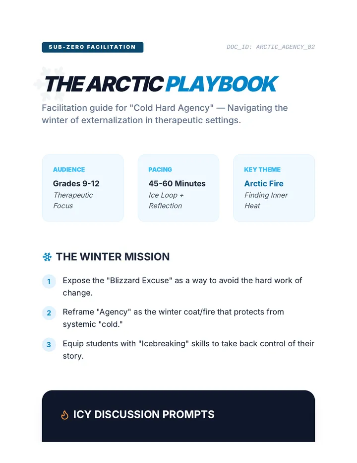 Agency Playbook Teacher Guide